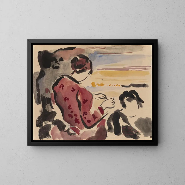 Nainen istuu - Rik Wouters — kehystetty taideteos seinällä