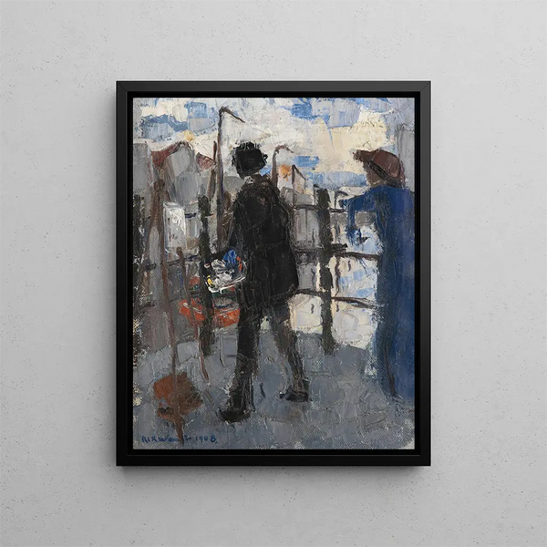 Le Peintre du Hoogbrug à Malines - Rik Wouters — kehystetty taideteos seinällä