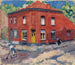 La maison rouge sous la neige tardive - Rik Wouters — näkymä teoksesta