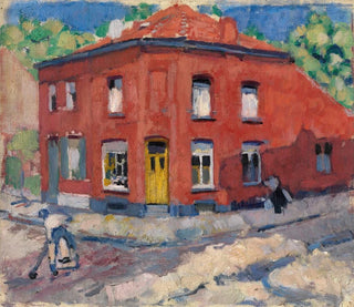 La maison rouge sous la neige tardive - Rik Wouters — näkymä teoksesta