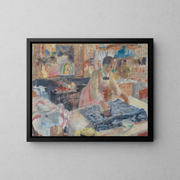 Nainen silittäen - Rik Wouters — kehystetty taideteos seinällä