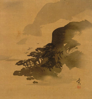 Rivage avec des oiseaux - Shibata Zeshin