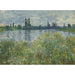 Maalauksen jäljennös Rives de la Seine à Vétheuil - Claude Monet