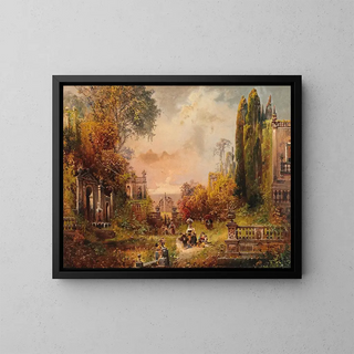 Robert Alott - A Southern Park Landscape with Figures.webp