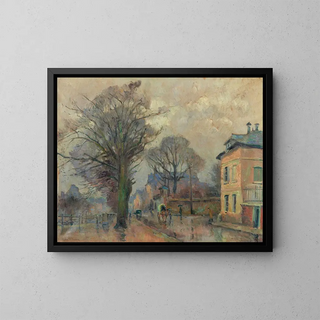 Faubourg de Rouen - Robert Antoine Pinchon — kehystetty taideteos seinällä