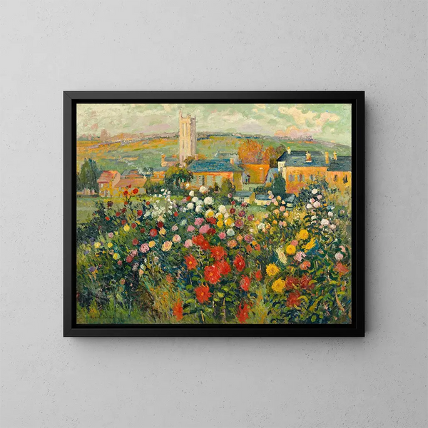 Jardin d'Artantal - Robert Antoine Pinchon — kehystetty taideteos seinällä