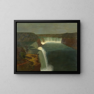 Chutes du Niagara - Robert Bakewell — kehystetty taideteos seinällä
