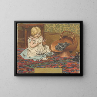 Robert Barnes - Girl Playing with Coal.webp
