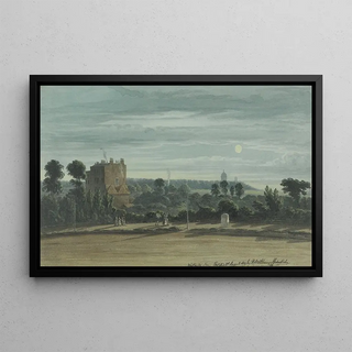 Robert Bremmel Schnebbelie - The Whittington Stone by Moonlight.webp