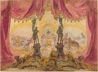 Robert Caney - Stage Set With Paintings And Statues.webp