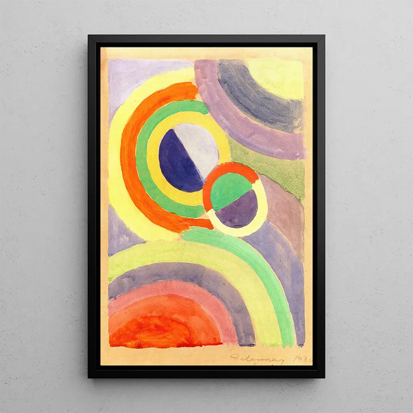 Koostumus - Robert Delaunay — kehystetty taideteos seinällä