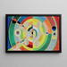 Rengas-relief - Robert Delaunay — kehystetty taideteos seinällä
