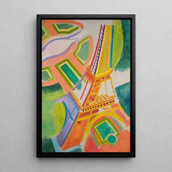 Eiffel-torni - Robert Delaunay — kehystetty taideteos seinällä