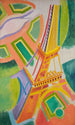 Eiffel-torni - Robert Delaunay — näkymä teoksesta