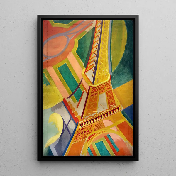 Tour Eiffel - Robert Delaunay — kehystetty taideteos seinällä