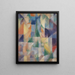 Fenêtre donnant sur la ville - Robert Delaunay — kehystetty taideteos seinällä