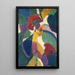 Femme avec une ombrelle - Robert Delaunay — kehystetty taideteos seinällä