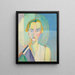 Étude pour le Portrait de Madame Heim - Robert Delaunay — kehystetty taideteos seinällä
