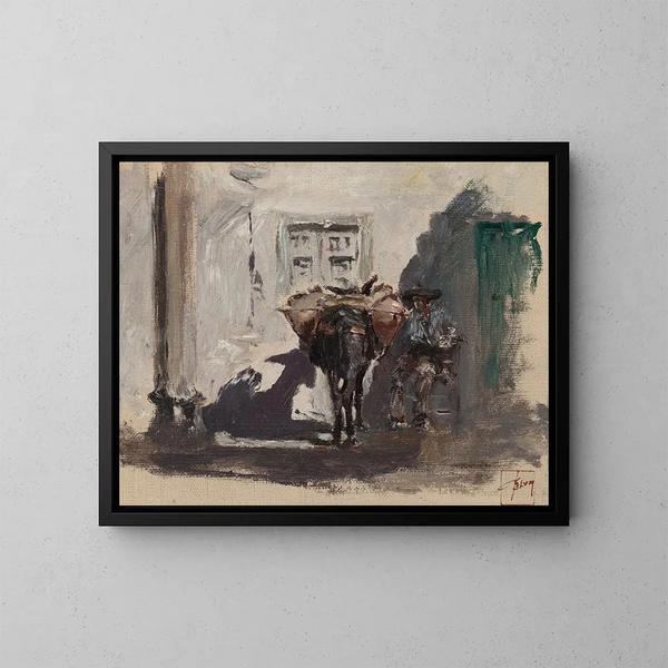 Muletier espagnol - Robert Frederick Blum — kehystetty taideteos seinällä