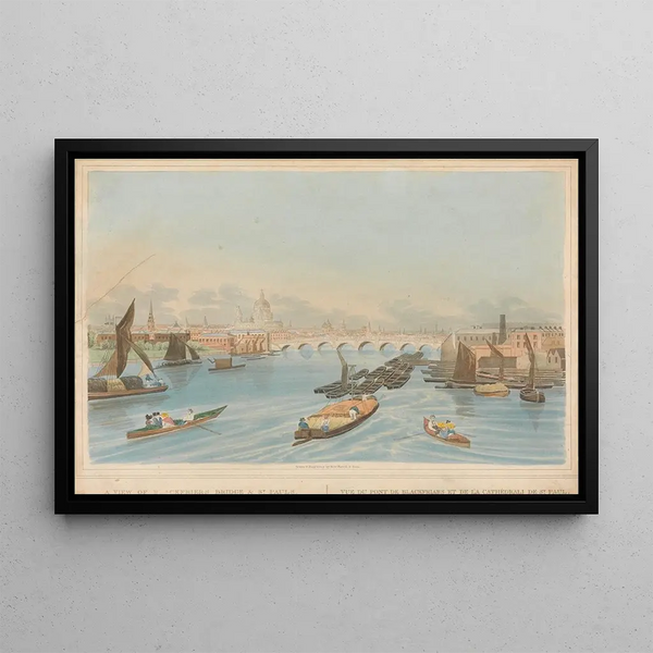Robert Havell Jr - A View of Blackfriars Bridge and St Pauls.webp