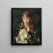 Edna Smith dans un wrap japonais - Robert Henri — kehystetty taideteos seinällä