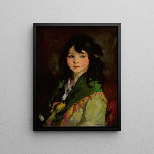 Francine Lovey - Robert Henri — kehystetty taideteos seinällä
