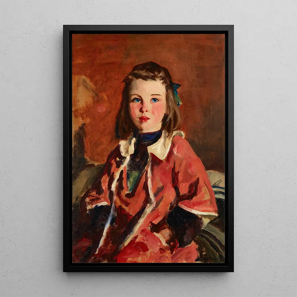 Jeune fille irlandaise - Robert Henri — kehystetty taideteos seinällä