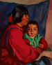 Maria et bébé - Robert Henri — näkymä teoksesta