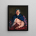 La femme du vieux Johnnies - Robert Henri — kehystetty taideteos seinällä