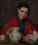 Fille de Ségovie tenant une cruche - Robert Henri — näkymä teoksesta