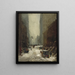 Neige à New York - Robert Henri — kehystetty taideteos seinällä