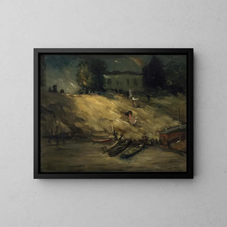Äkillinen ukkosmyrsky - Robert Henri — kehystetty taideteos seinällä