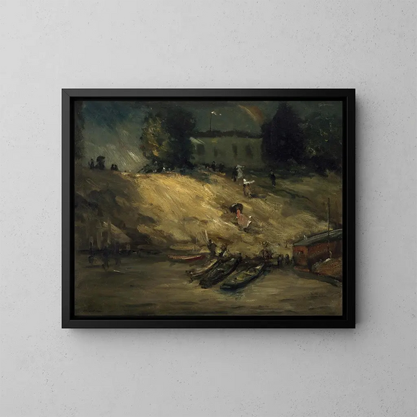 Äkillinen ukkosmyrsky - Robert Henri — kehystetty taideteos seinällä