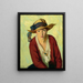 Le chapeau de plage - Robert Henri — kehystetty taideteos seinällä