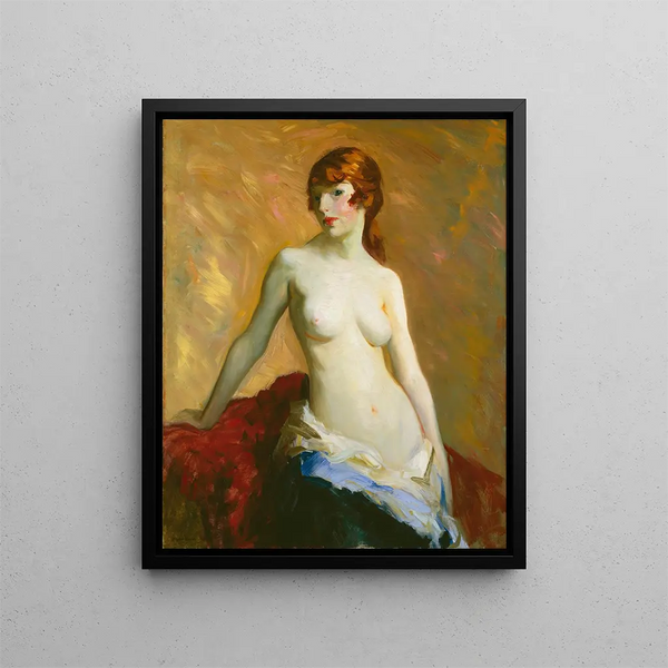 La jeune fille - Robert Henri — kehystetty taideteos seinällä