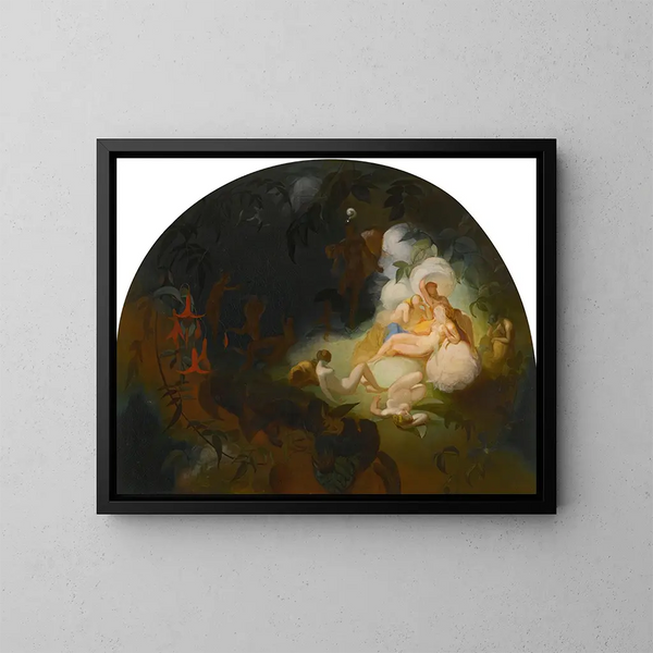 Titania dort - Robert Huskisson — kehystetty taideteos seinällä