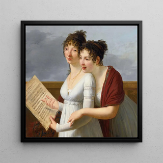 Robert Jacques Franois Lefvre - Portrait Of Two Elegantly Dressed Ladies.webp