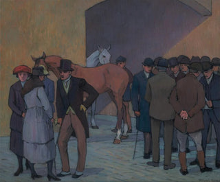 Robert Polhill Bevan - A Morning at Tattersalls.webp