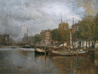 Canal à Rotterdam - Robert Russ — näkymä teoksesta