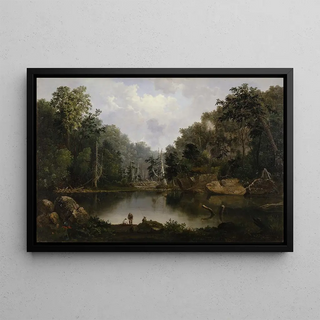 Robert S Duncanson - Blue Hole Flood Waters Little Miami River.webp