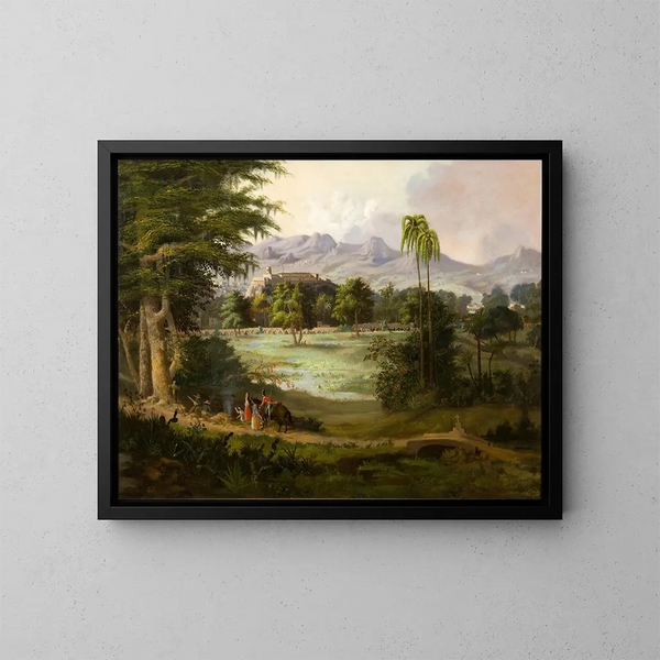 Château de Chapultepec - Robert S. Duncanson — kehystetty taideteos seinällä