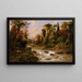 Pyhän Annan edustalla, Itä-Kanada, 1863 - Robert S. Duncanson — kehystetty taideteos seinällä