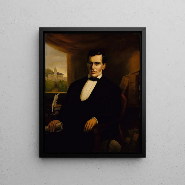 Portrait de Freeman Cary - Robert S. Duncanson — kehystetty taideteos seinällä