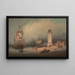 Le Phare Bas de North Shields - Robert Salmon — kehystetty taideteos seinällä