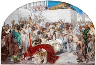 Robert Seuffert - Marc Antonius an der Leiche Julius Caesars.webp