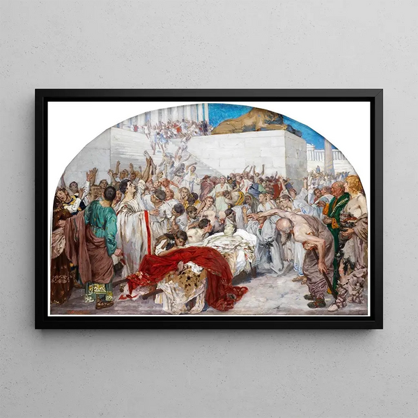 Robert Seuffert - Marc Antonius an der Leiche Julius Caesars.webp