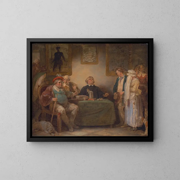Les Sept Âges de l'Homme - Robert Smirke — kehystetty taideteos seinällä