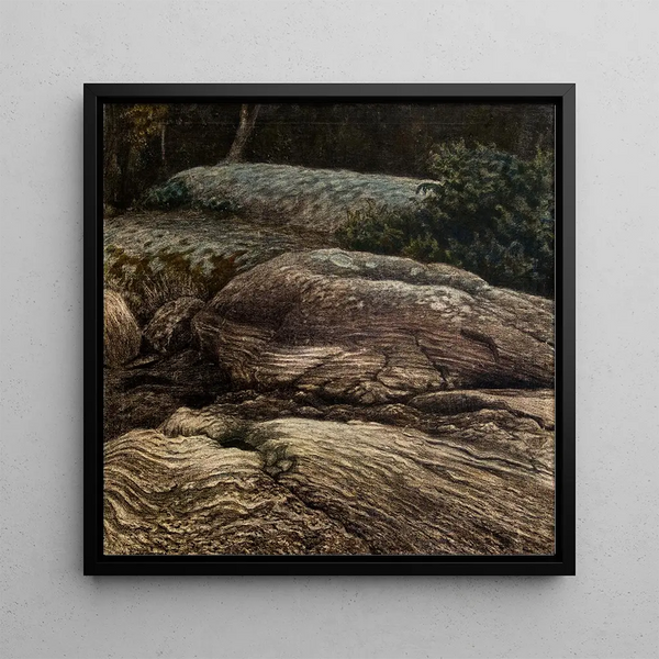 Rochers plats au clair de lune - Gustaf Fjåstad