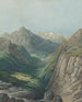 Une vallée alpine - Rodolphe Léon Berthoud — näkymä teoksesta