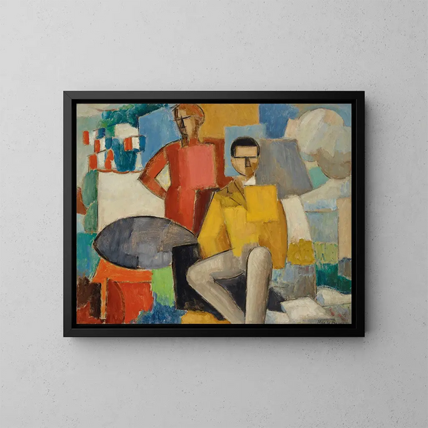 Le Quatorze Juillet - Roger de La Fresnaye — kehystetty taideteos seinällä